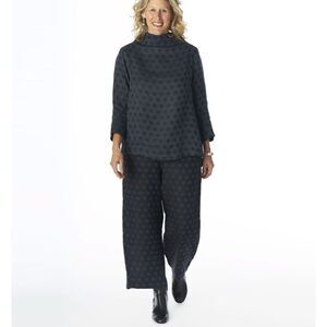 SOUTH STREET LINEN Wide-Leg Crop Pant Linen Wool